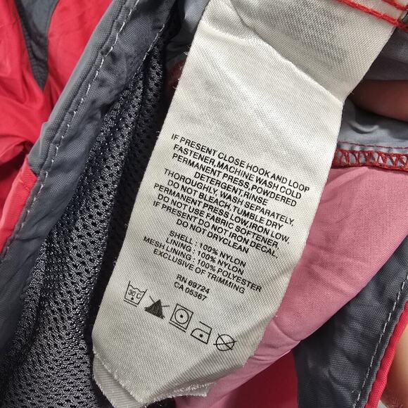 Columbia Rain Jacket Mens Small Red Gray Coat Windbreaker Glennaker Lake II - Picture 8 of 12